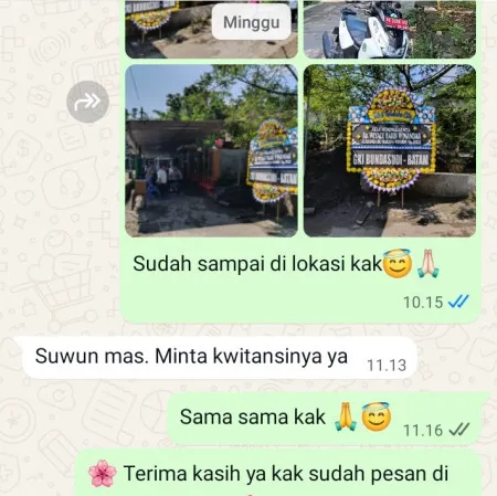 Pengiriman Papan Bunga Duka Bolong Karanganyar