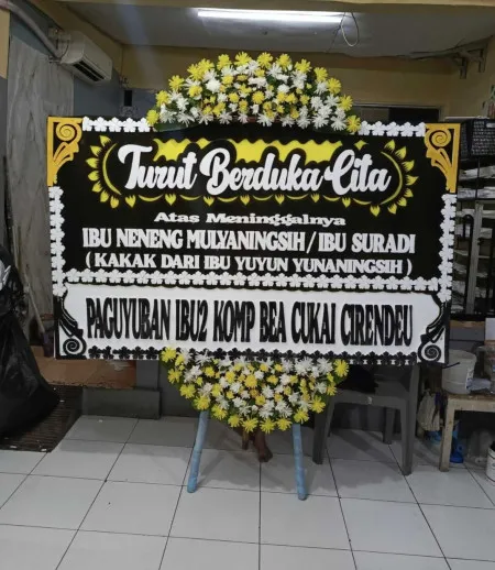Papan Bunga Duka Bolong Karanganyar